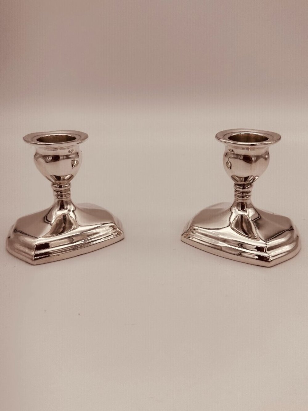 Vintage Viking Silver Plate Candlestick Holders